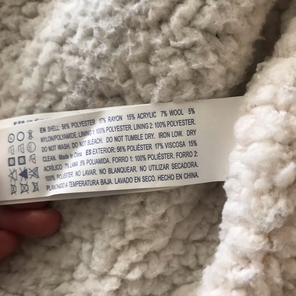 Moto / biker style jacket w/ plush faux fur lining - Picture 4 of 5